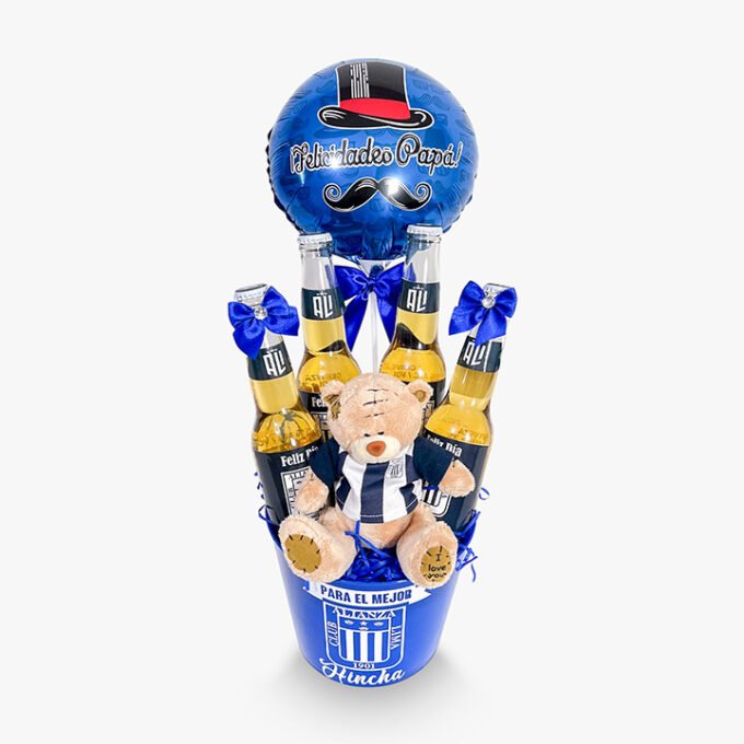 Balde Chelero4 cervezas Corona+ peluche + globo