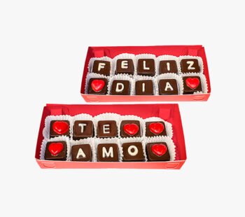 Chocomensaje x 10 bombones