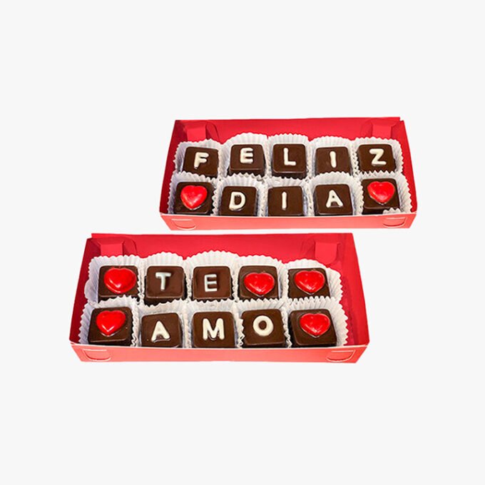 Chocomensaje x 10 bombones