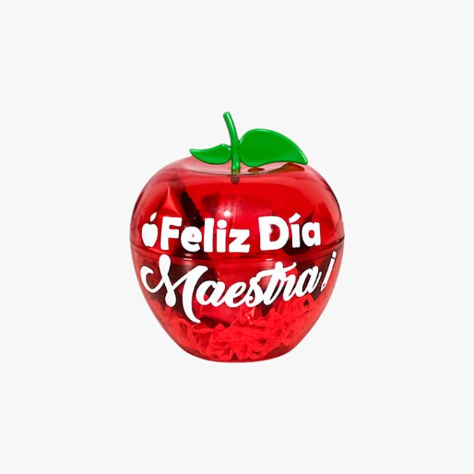 Manzana acrílica con chocolates