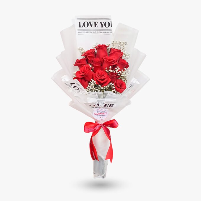 Ramo x 12 rosas rojas