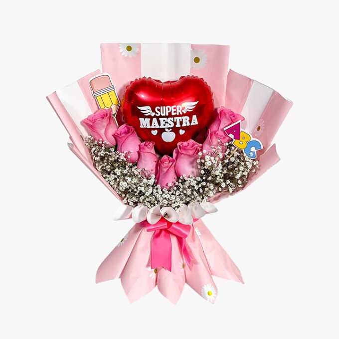 Arreglo x 7 rosas + globo
