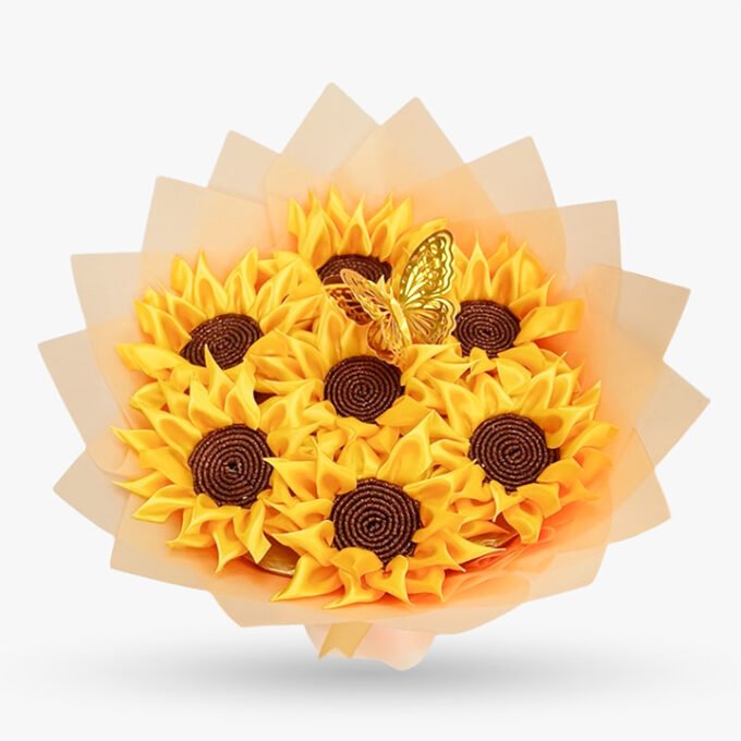Ramo x 7 girasoles eternos